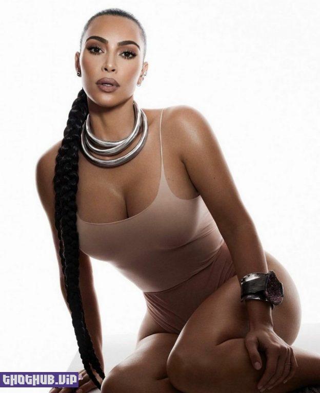 Kim Kardashian Sexy With Braid