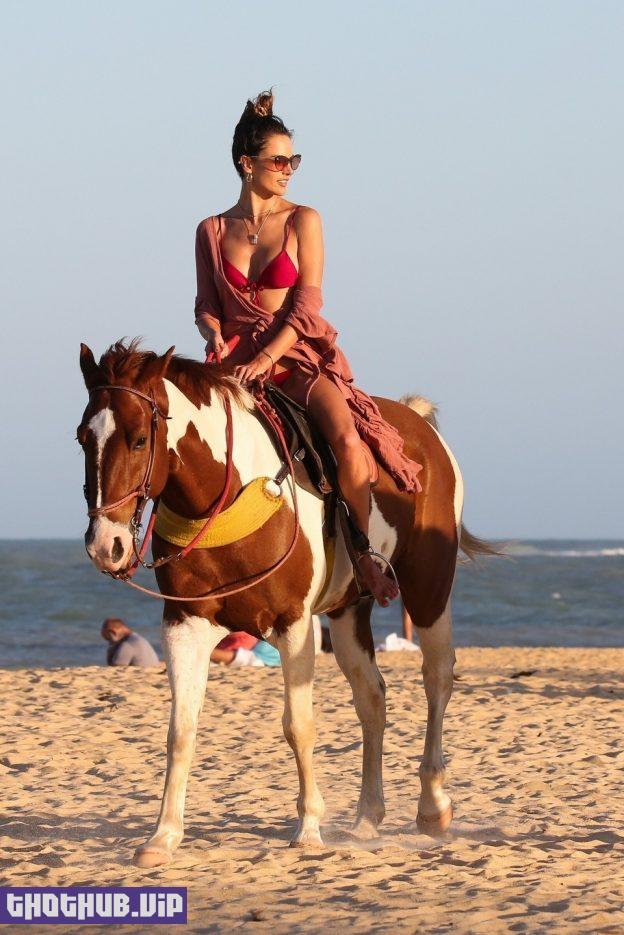 Alessandra Ambrosio Sexy Horse Rider