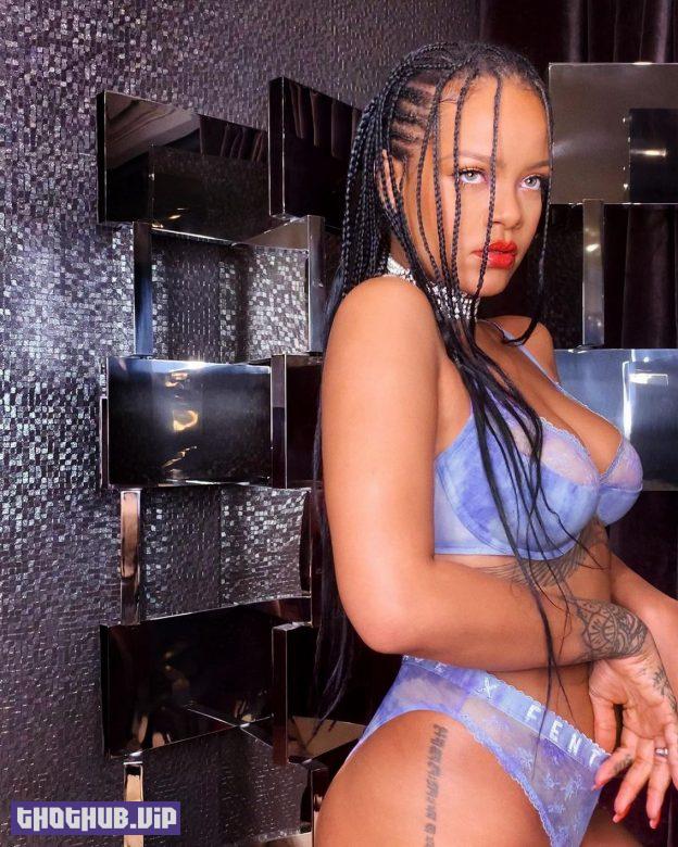 Rihanna In A See Through Lingerie