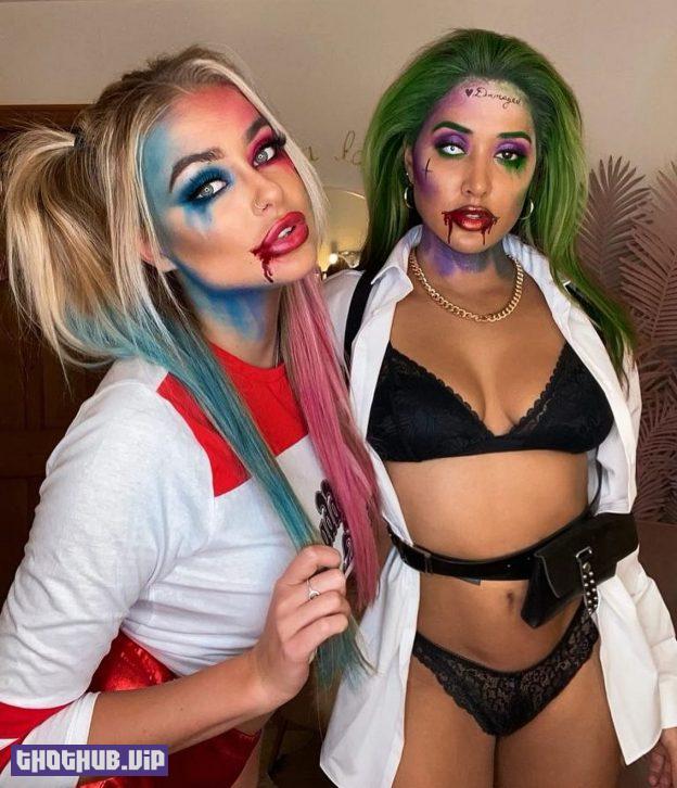 Zahida Allen And Lauren Jane Sexy Halloween