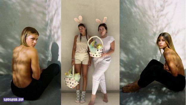 Sofia Richie Topless Easter Bunny 2021