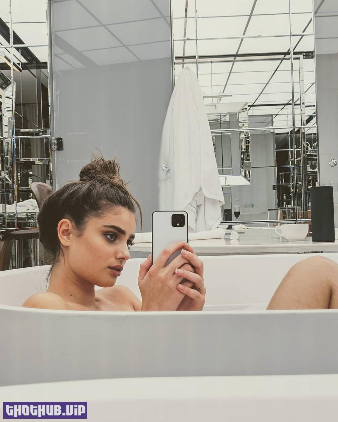 Taylor Hill Naked Selfie In Bath