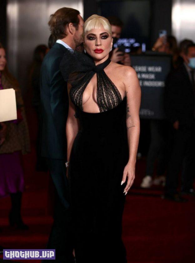 Lady Gaga Flaunts Her Tits At The Premiere Of "House Of Gucci"
