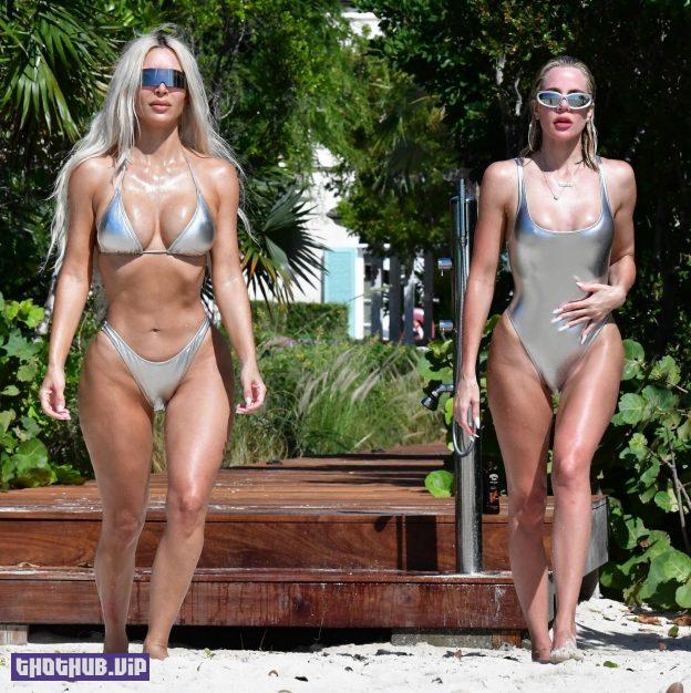 Kim And Khloe Kardashian Bikini