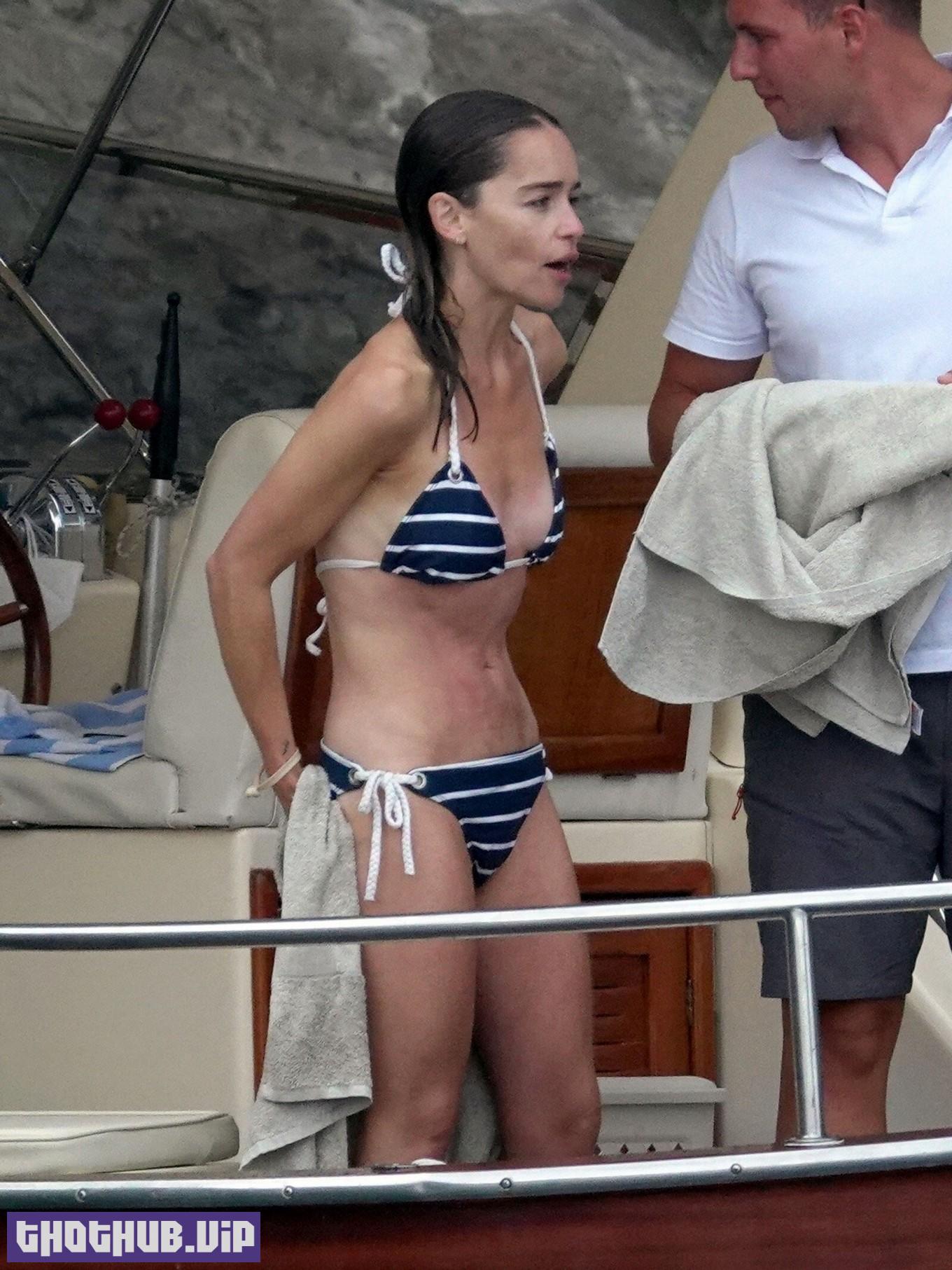 Emilia Clarke Looks Haggard In A Bikini On Vacation In Italy 