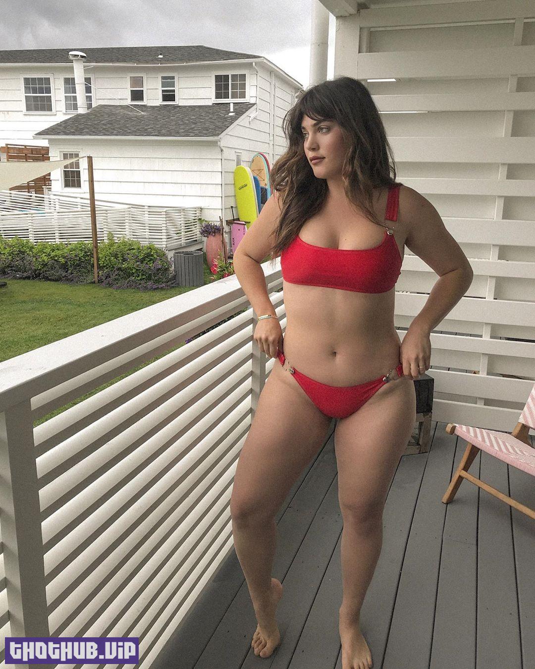 Ali Tate Cutler Sexy Red Bikini