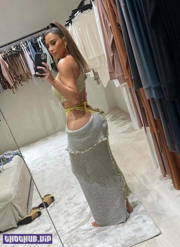 Kim Kardashian Sexy In A Dress With Open Hips