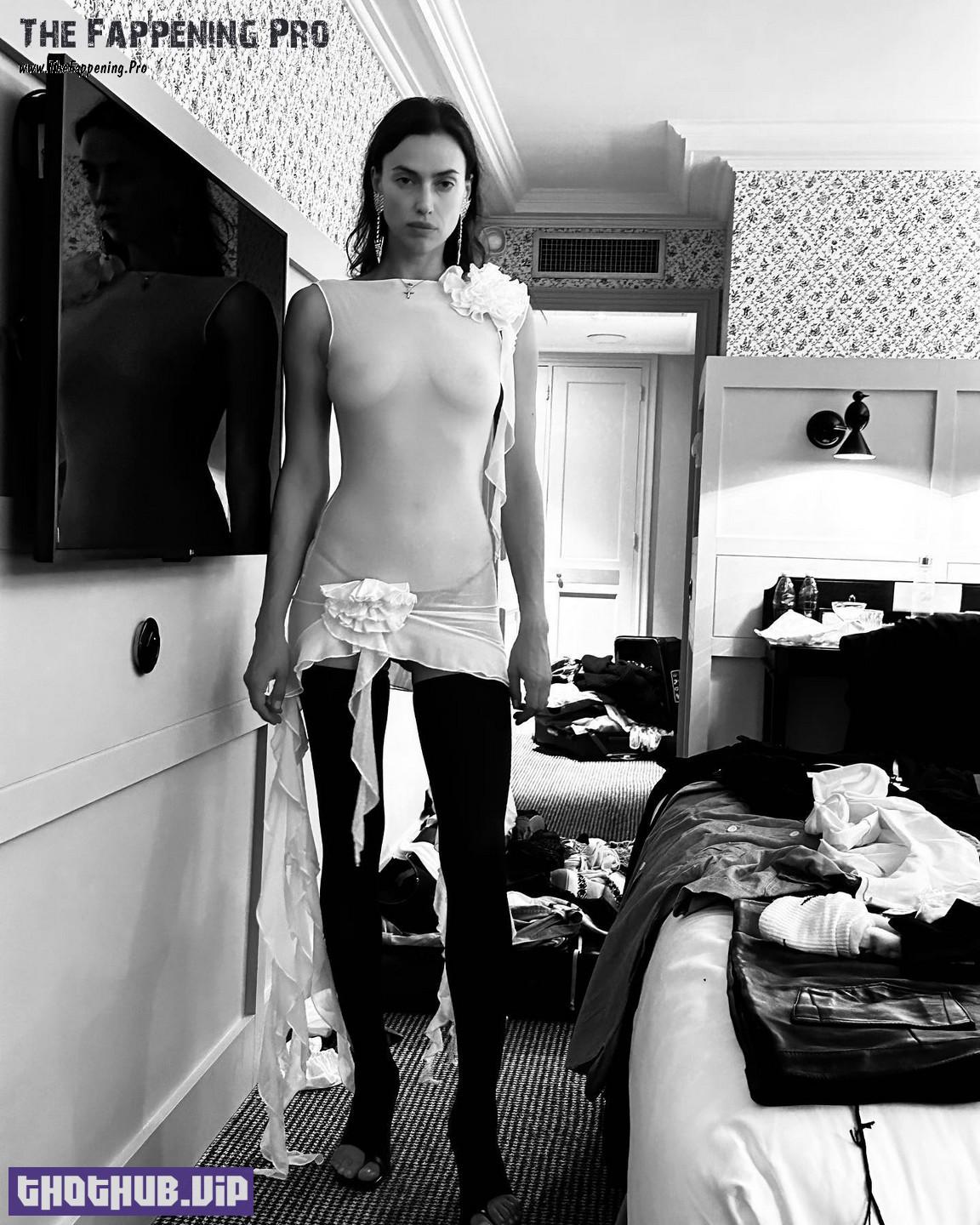 Irina Shayk Tits See Through And Stockings