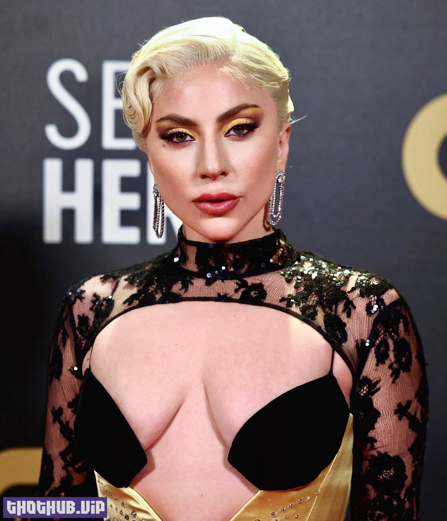 Lady Gaga Flaunts Her Big Tits At The Critics Choice Awards 