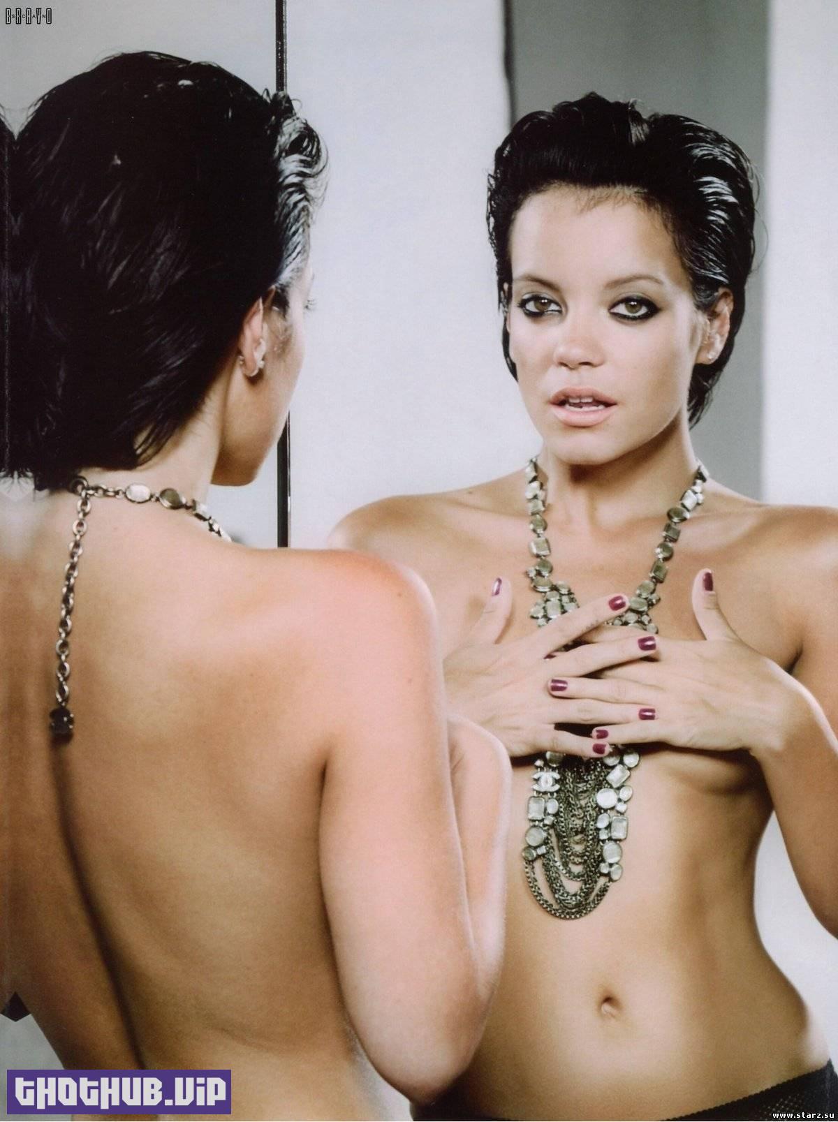 Sexy Lily Allen Topless Tits