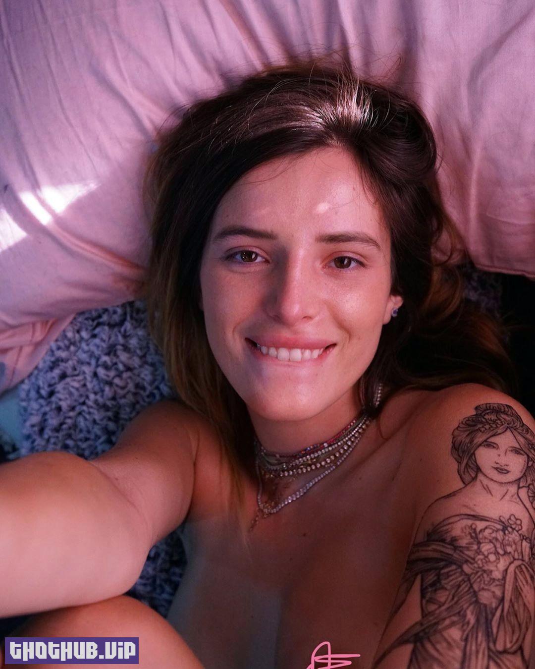 Bella Thorne Naked in Bed